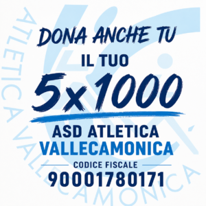 Dona il tuo 5 per mille ad Atletica Vallecamonica